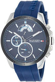 Tommy Hilfiger Decker Quartz Blue Dial Blue Rubber Strap Watch for Men - 1791350