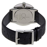 Calvin Klein Accent Black Dial Black Leather Strap Watch for Men - K2Y2X1CU