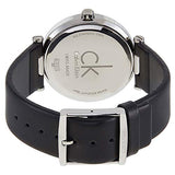 Calvin Klein Sight Black Dial Black Leather Strap Watch for Men - K1S21102