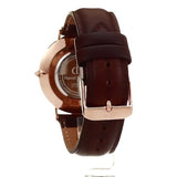 Daniel Wellington Classic Bristol Black Dial Brown Leather Strap Watch for Men - DW00100137