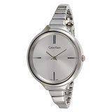 Calvin Klein Lively Silver Dial Silver Steel Strap Watch for Women - K4U23126