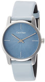 Calvin Klein City Blue Dial Blue Leather Strap Watch for Women - K2G231VN