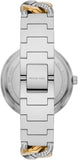 Michael Kors Catelyn Three-Hand Crystals Silver Dial Two Tone Steel Strap Watch for Women - MK4633