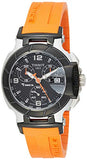 Tissot T Race Chronograph Black Dial Orange Rubber Strap Watch for Women - T048.217.27.057.00