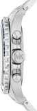 Michael Kors Everest Chronograph Blue Dial Silver Steel Strap Watch For Women - MK7237