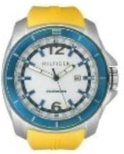 Tommy Hilfiger Windsurf White Dial Yellow Rubber Strap Watch for Men - 1791115