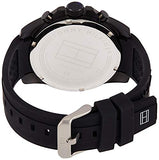 Tommy Hilfiger Decker Quartz Black Dial Black Rubber Strap Watch for Men - 1791352