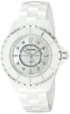 Chanel J12 Diamonds Quartz Ceramic White Dial White Steel Strap Watch for Women - J12 H2422