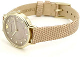 Emporio Armani Kappa Quartz Mother of Pearl Taupe Dial Brown Leather Strap Watch For Men - AR11151