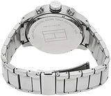 Tommy Hilfiger Trent Quartz Black Dial Silver Steel Strap Watch for Men - 1791054