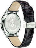 Versace Univers White Dial Brown Leather Strap Watch for Men - VEBK00118