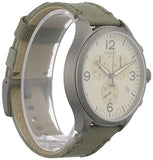 Tissot T Sport Chrono XL Beige Dial Green Nylon Strap Watch for Men - T116.617.37.267.00