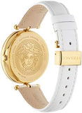 Versace Palazzo Empire White Dial White Leather Strap Watch for Women - VCO040017