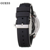 Guess Tread Black Dial Black Rubber Strap Watch for Men - W0967G1