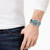 Gucci G Timeless Quartz Blue Dial Blue Leather Strap Watch For Men - YA1264080