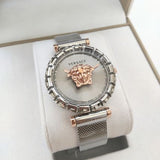 Versace Palazzo Empire Silver Dial Silver Mesh Bracelet Watch for Women - VEDV00419