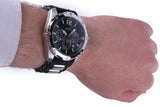 Guess Intrepid Chronograph Black Dial Two Tone Steel Strap Watch for Men - W0167G1