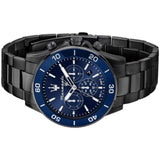 Maserati Competizione Chronograph Blue Dial Black Steel Strap Watch For Men - R8873600005