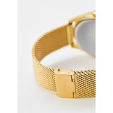 Guess Tailor Multifunction Gold Dial Gold Mesh Bracelet Watch for Men - GW0368G2