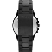 Fossil Grant Chronograph Black Dial Black Steel Strap Watch for Men - FS4832