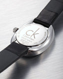 Calvin Klein Incentive Black Dial Black Rubber Strap Watch for Women - K3P231C1