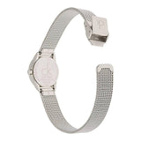 Calvin Klein Minimal White Dial Silver Mesh Bracelet Watch for Women - K3M2312Y