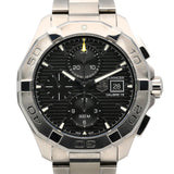 Tag Heuer Aquaracer Automatic Chronograph Black Dial Silver Steel Strap Watch for Men - CAY2110.BA0927