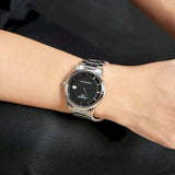 Jam Tangan Pria Tissot Luxury Powermatic 80 Dial Hitam dengan Tali Baja Perak - T086.407.11.051.00