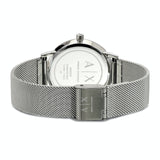 Armani Exchange Lola Analog Silver Dial Silver Mesh Strap Watch For Women - AX5535