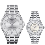 Tissot Chemin Des Tourelles Powermatic 80 Silver Dial Silver Steel Strap Watch For Men - T099.407.11.038.00