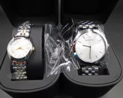 Emporio Armani Classic Quartz Silver Dial Silver Steel Strap Watch For Men - AR1745