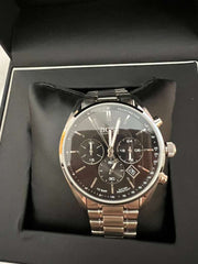 Hugo Boss Champion Chronograph Black Dial Silver Steel Strap Watch for Men - 1513871