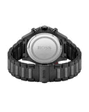 Hugo Boss Aeroliner Black Dial Black Steel Strap Watch for Men - 1513275