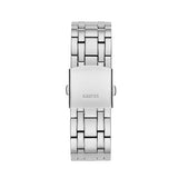 Guess Multi Function Diamonds Silver Dial Silver Steel Strap Watch For Men - GW0455G1