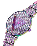 Guess Trend Diamonds Purple Dial Purple Steel Strap Watch for Women - GW0512L4