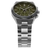 Michael Kors Lennox Chronograph Black Dial Grey Steel Strap Watch For Men - MK9118