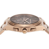 Michael Kors Channing Quartz Rose Gold Dial Rose Gold Steel Strap Watch For Women - MK6624