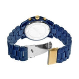 Michael Kors Runway Analog Blue Dial Blue Steel Strap Watch for Women - MK7332