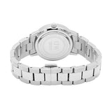 Daniel Wellington Iconic Link Black Dial Silver Steel Strap Watch For Women - DW00100342