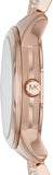 Michael Kors Runway Mother of Pearl Dial Rose Gold Steel Strap Watch For Women - MK6856