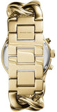 Michael Kors Nini Three Hand Gold Dial Gold Steel Strap Watch For Women - MK3235