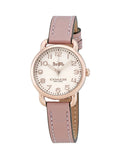 Coach Delancey Cream Dial Blush Pink Leather Strap Watch for Women - 14502750