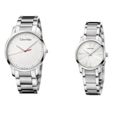 Calvin Klein City Quartz White Dial Silver Steel Strap Watch for Men - K2G2G1Z6