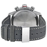Gucci G Timeless Chronograph Grey Dial Grey Leather Strap Watch For Men - YA126242