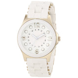 Marc Jacobs Pelly White Dial White Silicone Strap Watch for Women - MBM2526