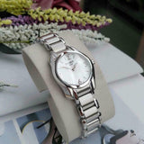 Tissot T Wave Mother of Pearl Dial Jam Tangan Tali Baja Dua Warna Untuk Wanita - T023.210.11.117.00