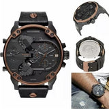 Diesel Mr Daddy 2.0 Chronograph Black Dial Black Steel Strap Watch For Men - DZ7400