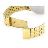 Tommy Hilfiger Ari Multifunction Diamonds Silver Dial Gold Steel Strap Watch for Women - 1781977