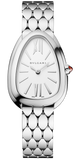 Bvlgari Serpenti Seduttori Quartz White Dial Silver Steel Strap Watch for Women - SERPENTI103141