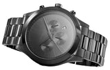 Michael Kors Slim Runway Chronograph Black Dial Black Steel Strap Watch For Men - MK8919